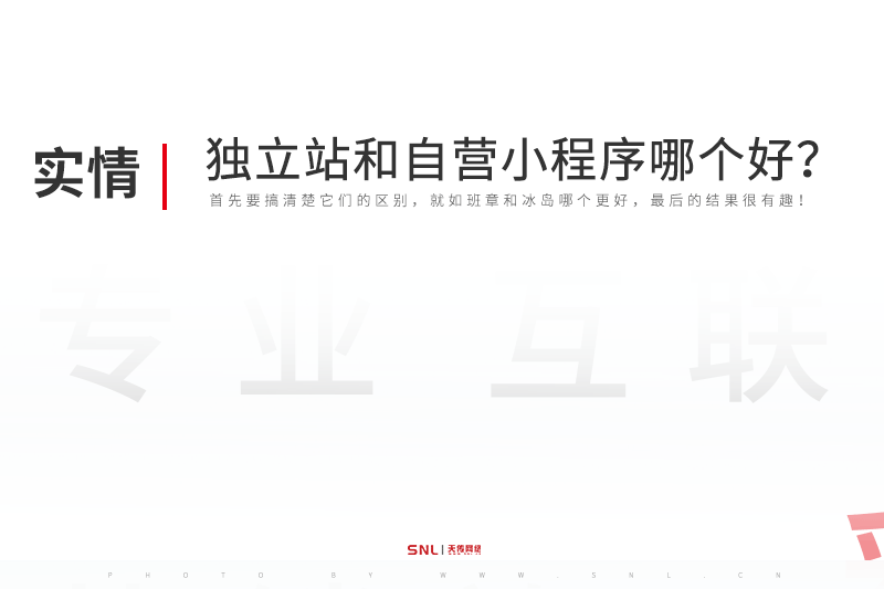 獨立站和自營小程序哪個好？廣州網(wǎng)站建設小程序制作公司