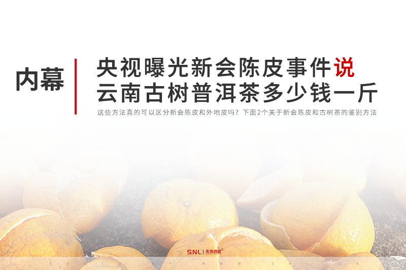 央視曝光新會陳皮事件說云南古樹普洱茶多少錢一斤