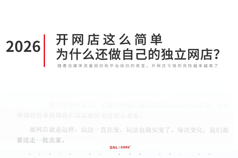 2026年開網(wǎng)店這么簡單為什么還要做自己的獨立網(wǎng)店？廣州外貿(mào)網(wǎng)站建設公司原創(chuàng)